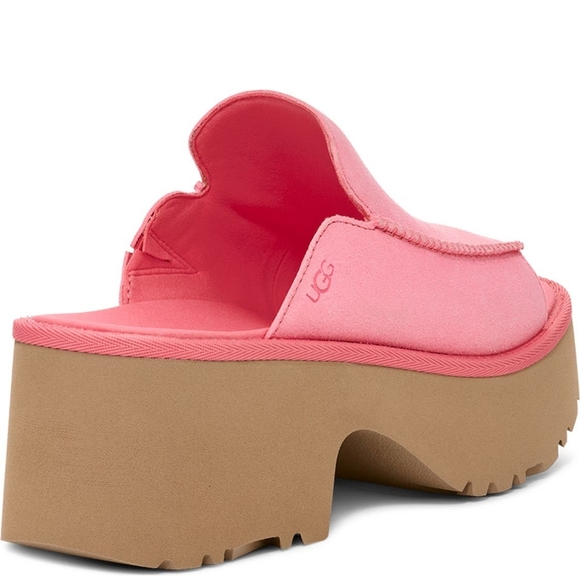 UGG Pink Newest Platform Slide Sandals Heels - Picture 2 of 12